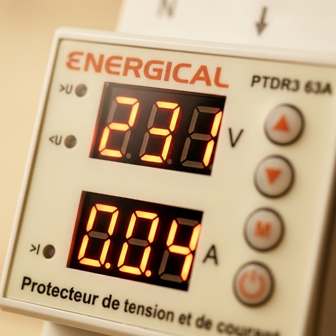 Protecteur de tension et de courant réglable